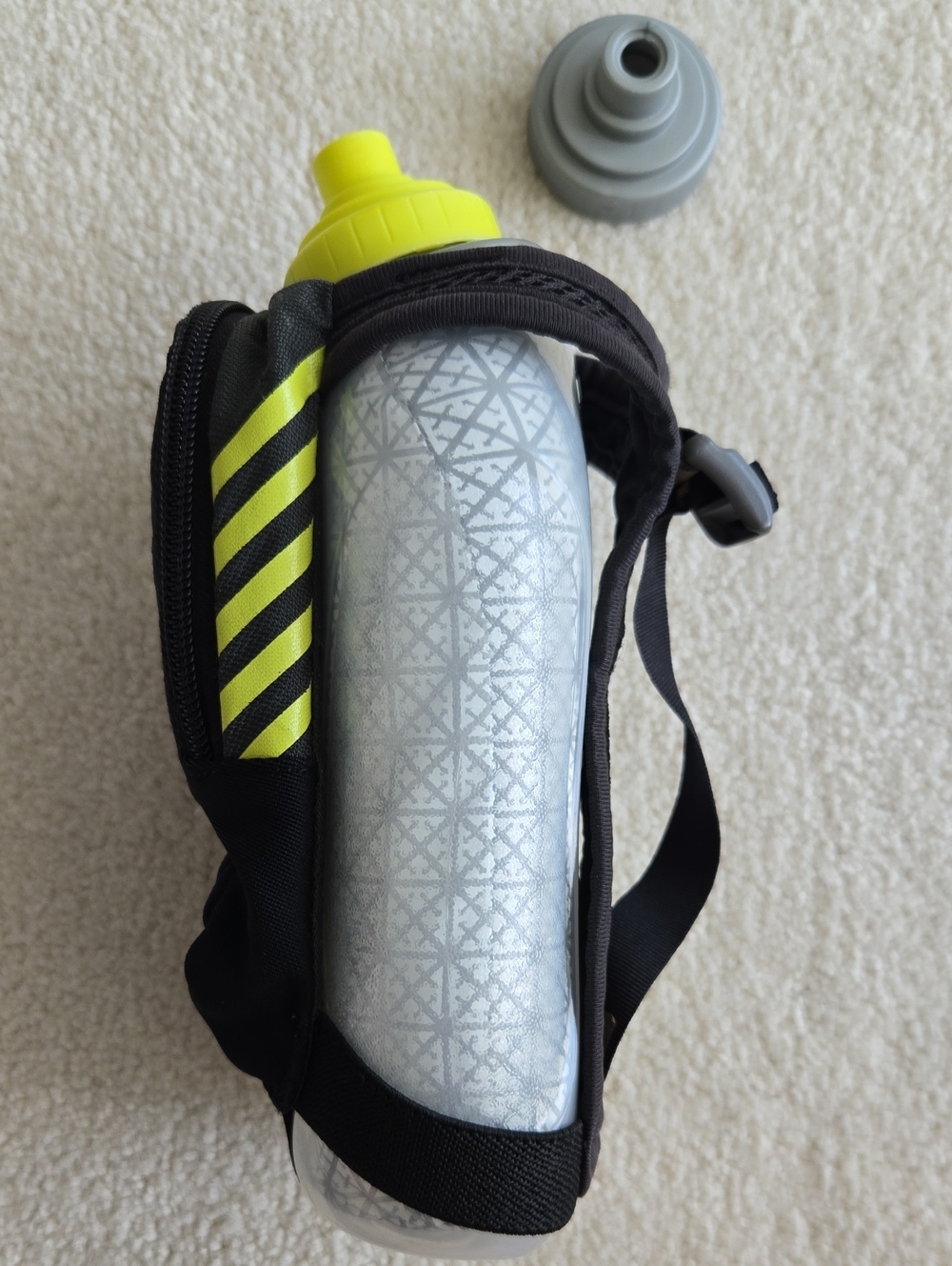 Nathan Flask 16 oz. Thermal Bottle & Holder + Extra Cap!